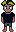 A cartoon version of Steffen Kromm stylized in pixel art